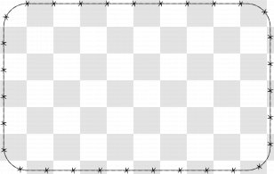 Black And White Square Area Product - Rectangle - Barbwire Transparent PNG