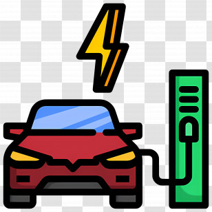 Electric Car - Electric Vehicle Charging Icon Transparent PNG