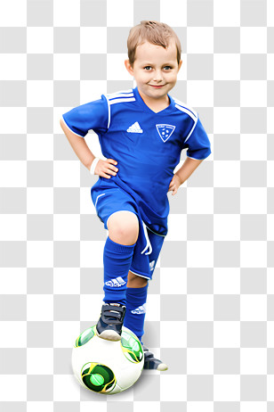 Sports - Child Playing Football With Ball Transparent PNG