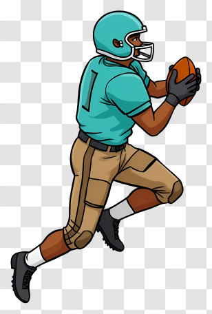 American Football Player - Football Player In Action Transparent PNG