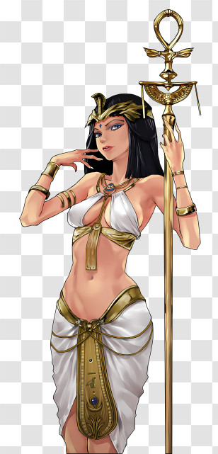 Egypt - Stunning Egyptian Goddess Illustration Transparent PNG