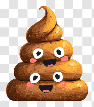 Pile Of Poo Emoji - Cute Smiling Poop Emoji Transparent PNG