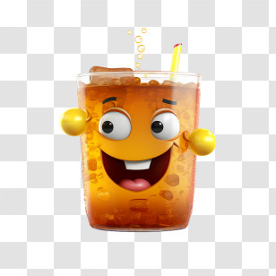Ice Tea
 - Cheerful Smiling Soda Cup Cartoon Transparent PNG