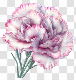 Carnation Flower - Pink Carnation Bouquet Transparent PNG
