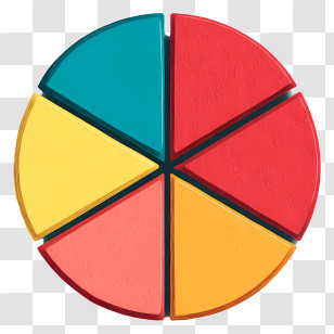 Pie Chart - Colorful Pie Chart Transparent PNG