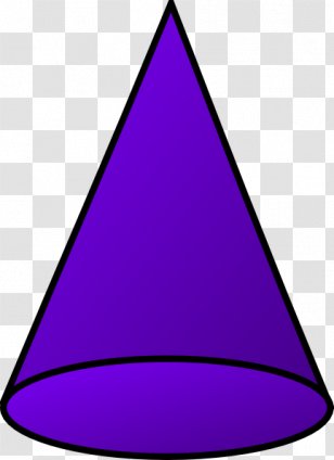 Triangle Area Purple - Cone Shape Cliparts Transparent PNG