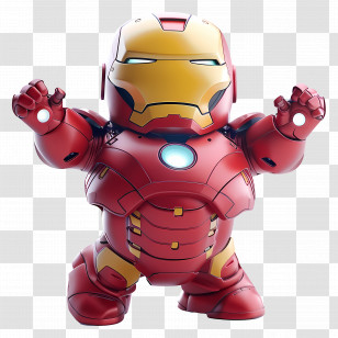 3d Cartoon - Armored Humanoid Robot Design Transparent PNG