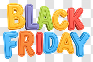 Black Friday - Black Friday Sale Text Transparent PNG