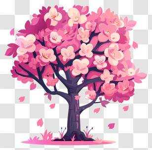 Cherry Blossom - Cherry Blossom Tree In Full Bloom Transparent PNG