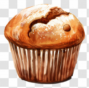 Muffin - Delicious Muffin Illustration Transparent PNG