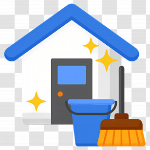 House Cleaning - Clean House With Cleaning Tools Transparent PNG