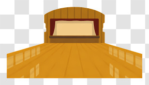 School Elements - Wooden Bed Illustration Transparent PNG