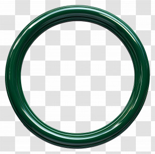 Green Circle Frame - Green Circular Frame Transparent PNG