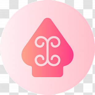 Wayang - Pink Spade Symbol Transparent PNG