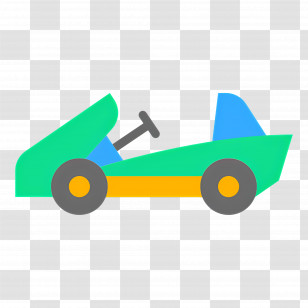 Go Kart - Green Go-Kart For Play Or Racing Fun Transparent PNG