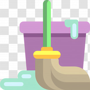 Cleaning Mop - Mop And Bucket For Cleaning Transparent PNG