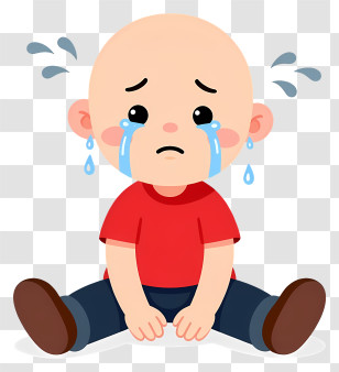 Crying Baby Cartoon Transparent PNG