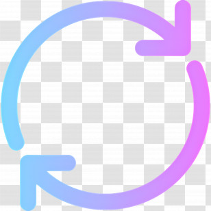 Circular Arrow - Circular Arrows Icon Showing Flow Or Cycle Transparent PNG