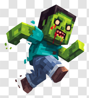 Minecraft Zombie - Green Zombie Character Illustration Transparent PNG