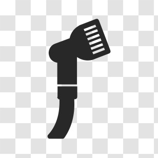 Gardening Tools Icon - Black Shower Head Silhouette Transparent PNG