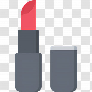 Lipstick - Red Lipstick With Open Cap Illustration Transparent PNG