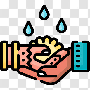 Hindu Wedding Icon - Handwashing With Soap And Water Transparent PNG