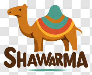 Shawarma Logo - Shawarma Camel Food Logo Transparent PNG