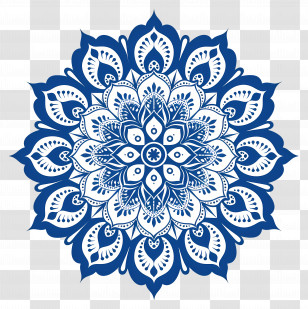 Mandala Pattern - Blue Mandala Pattern Illustration Transparent PNG