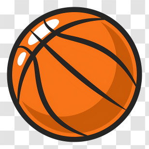 Basketball - Simple Basketball Illustration Design Transparent PNG