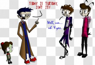 Professor Membrane Johnny The Homicidal Maniac Cartoon Television Fiction - Flower - Watercolor Transparent PNG