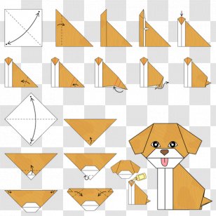 Origami Paper Super Simple Modular - Puppy Transparent PNG