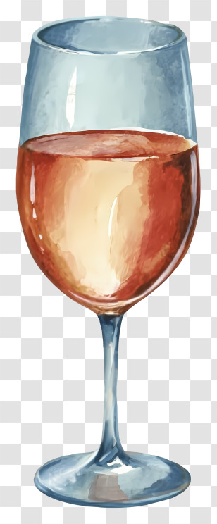Glass - Sophisticated Glass Of Red Wine Illustration Transparent PNG