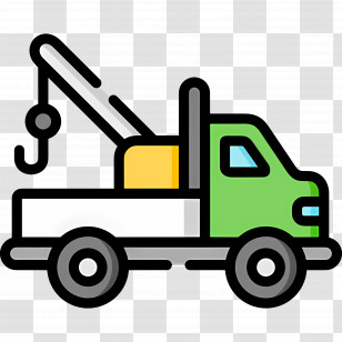 Tow Truck - Tow Truck Cartoon Illustration Transparent PNG
