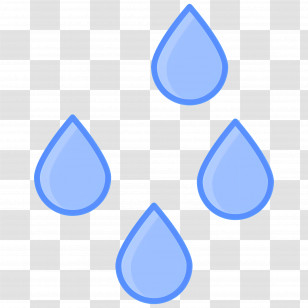 Water Drop - Blue Water Droplets Illustration Transparent PNG