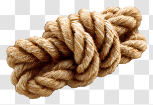 Nautical Rope Kno - Thick Twisted Rope Knot Transparent PNG