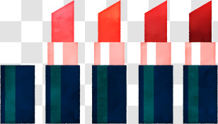 Lipstick - Set Of Red Lipsticks Transparent PNG