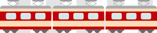 Train - Red And Beige Train For Commuting Transparent PNG