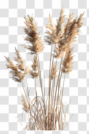 Reed - Natural Pampas Grass Decoration Transparent PNG