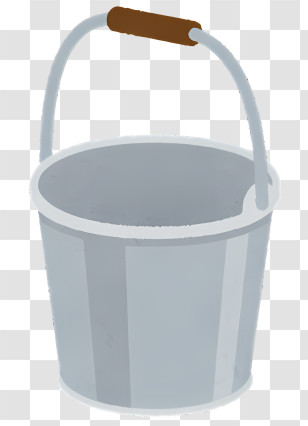 Bucket - Metal Bucket With Handle Transparent PNG