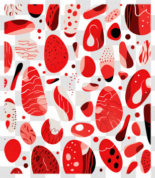 Abstract Backgrounds - Red And White Abstract Pattern Transparent PNG