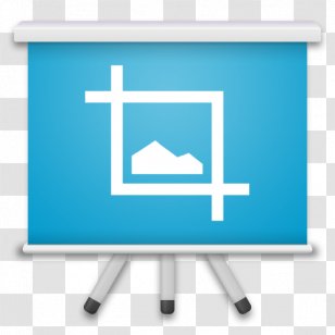 Cropping Photography App Store - Blue - Apple Transparent PNG