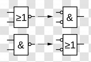 Circuit Diagram De Morgan's Laws Logic Gate Schematic - Scientific Transparent PNG