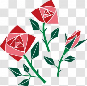 Beach Rose Art Clip - Plant Stem - Red Ornament Transparent PNG