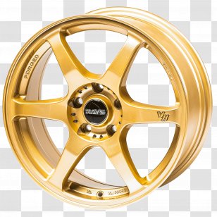 Alloy Wheel Precious Metal Gold - Lacquer - Rays Transparent PNG