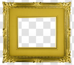 Picture Frames Round Gold Clip Art - Sticker - Frame Transparent PNG