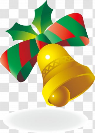 Christmas Ornament Decoration New Year - Vector Yellow Bell Transparent PNG
