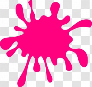 Painting Red Clip Art - Pink - Splatter Cliparts Transparent PNG