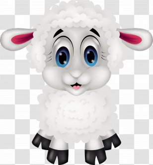 Sheep Cartoon Royalty-free - Vertebrate - Lamb Transparent PNG