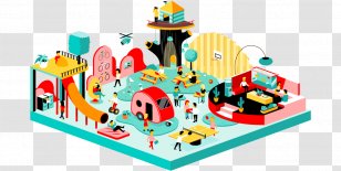 Isometric Graphics In Video Games And Pixel Art Projection Illustrator - Start-up Transparent PNG