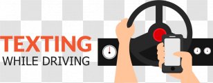 Texting While Driving Text Messaging SMS Clip Art - Sms - Distracted Transparent PNG